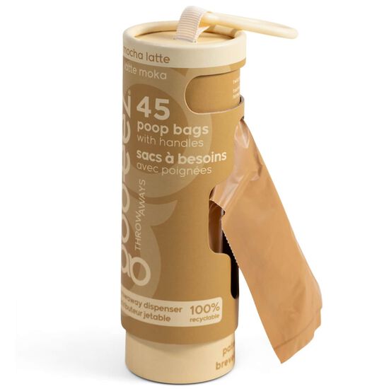 Eco-friendly Waste Bag with Disposable Compact Dispenser, Mocha Latte Image NaN