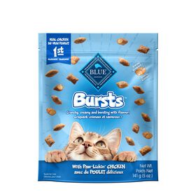 Bursts filled cat treats, chicken