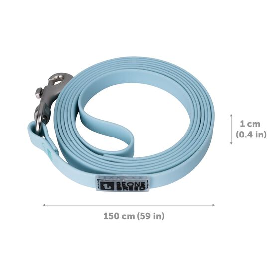 Ensemble de promenade en silicone pour petits chiens, Bleu glac&eacute; Image NaN