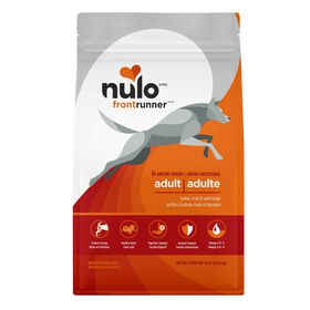Nourriture s&egrave;che Frontrunner grains ancestraux &agrave; la dinde, truite et &eacute;peautre pour chiens adultes, 10,43 kg