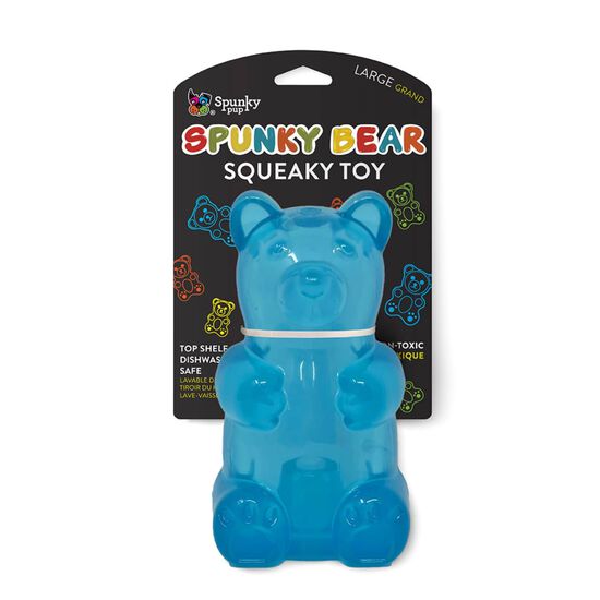 Spunky Bear Squeaky Toy for Dogs, Assorted colours Image NaN