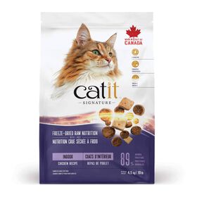 Signature Chicken Freeze-Dried Raw Nutrition for Indoor Cats, 4.5 kg