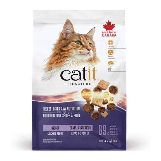 Signature Chicken Freeze-Dried Raw Nutrition for Indoor Cats, 4.5 kg Image NaN