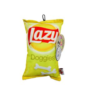 Jouet sac de chips Lazy pour chiens