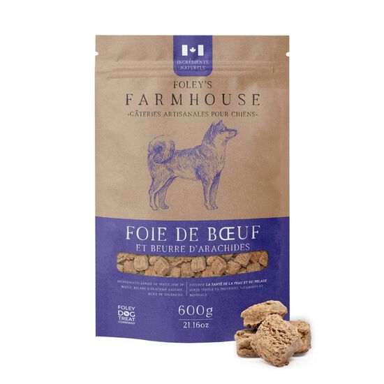 Farmhouse Beef Liver with Peanut Butter Treats for Dogs, 600 g Image NaN