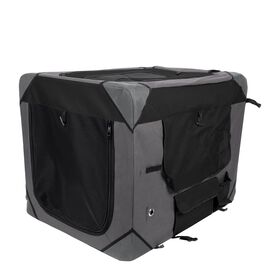 Deluxe soft crate, grey black