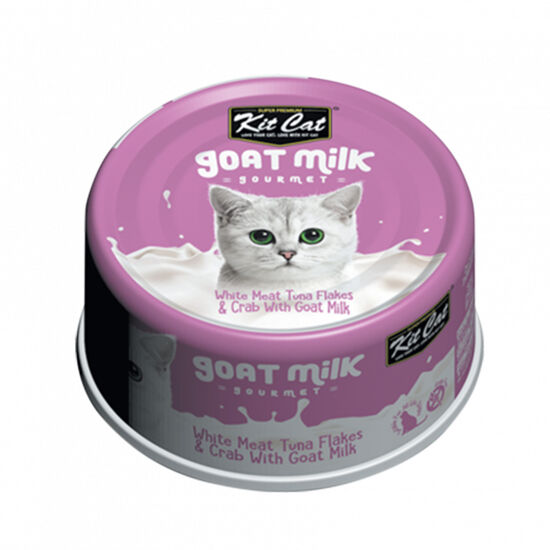 Goat Milk Gourmet White Meat Tuna Flakes & Crab Wet Cat Food Image NaN