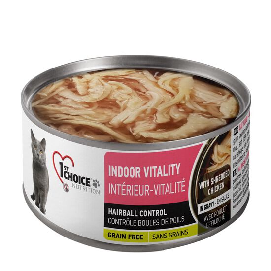 Indoor Vitality Shredded Chicken Formula for Adult Cats Image NaN