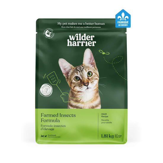 Nourriture s&egrave;che formule hypoallerg&egrave;ne &agrave; base d'insectes pour chats Image NaN
