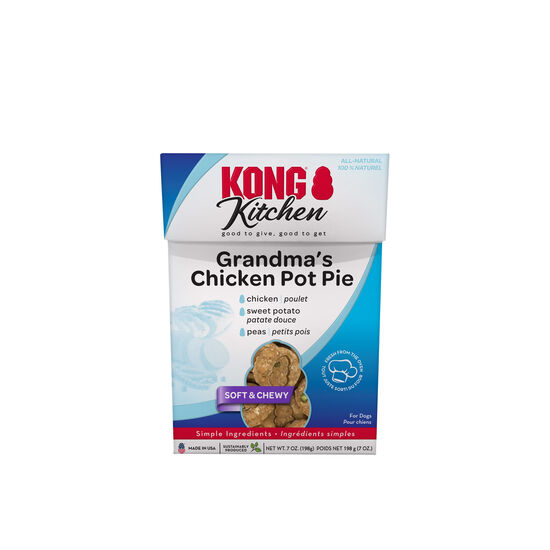 Gâteries douces et moelleuses « Grandma's Chicken Pot Pie » pour chiens, 198 g Image NaN