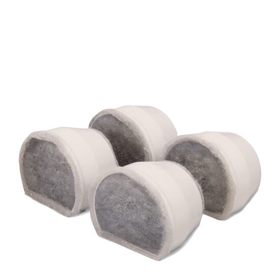 Replacement charcoal filters for ceramic "Avalon", "Sedona" and "Pagoda" pet fountains, 4 pack Image NaN