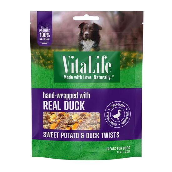 Sweet Potato and Duck Twists for Dogs, 400 g Image NaN