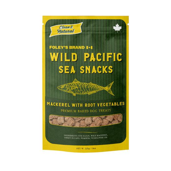 G&acirc;teries Wild Pacific Sea Snacks au maquereau et l&eacute;gumes-racines pour chiens, 225 g Image NaN