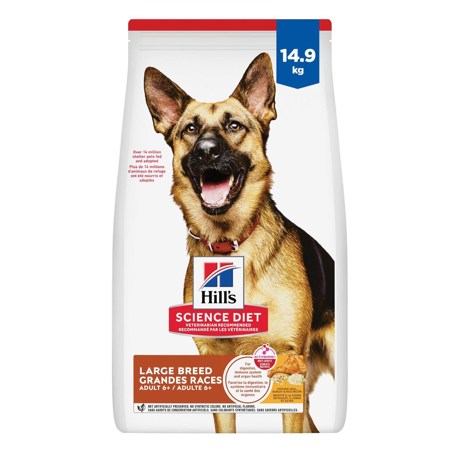 Adult 6+ Chicken Meal, Barley & Brown Rice Large Breed Dry Dog