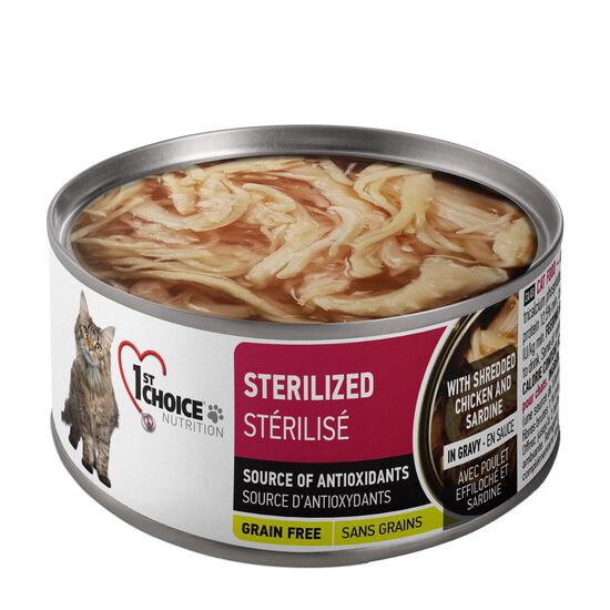 Sterilized Shredded Chicken Formula for Adult Cats Image NaN