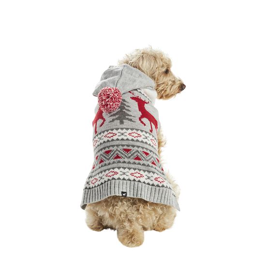 Printed Dog Hooded Sweater, Large Image NaN