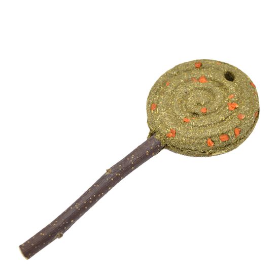 Chew toy for rodents, carrot lollipop Image NaN