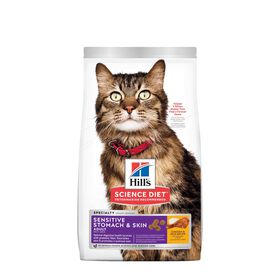 Adult Sensitive Stomach & Skin Chicken & Rice Dry Cat Food, 1.59 kg