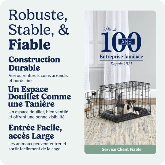 Cage pliante &agrave; deux portes pour chiens Image 7.0