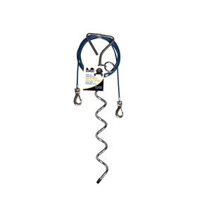 Pieu avec longe d'attache