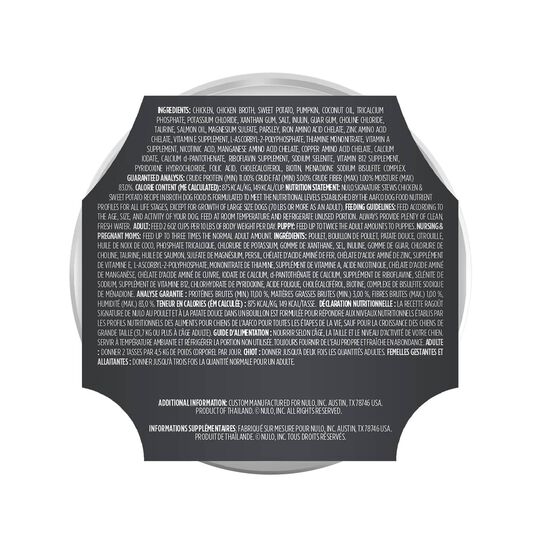 Rago&ucirc;t Signature sans grains au poulet et patate douce en bouillon pour chiots et chiens adultes, 170 g Image NaN