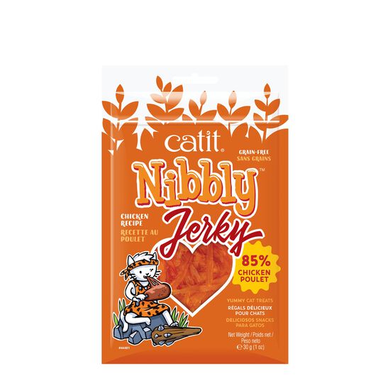 Nibbly Jerky Cat Treats, Chicken Image NaN