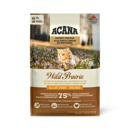 Wild Prairie Highest Protein Dry Cat Food, 4.5 kg Image NaN