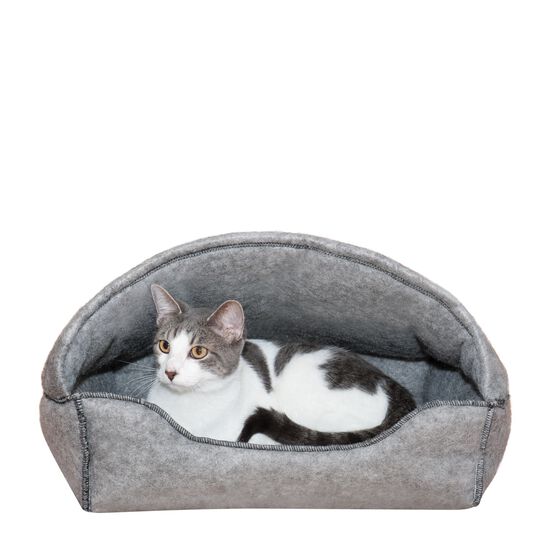 Amazin' Kitty Lounger Hooded Cat Bed Image NaN