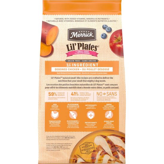 Lil' Plates Grain Free Real Chicken and Sweet Potato Dry Food for Small Breed Dogs Image NaN