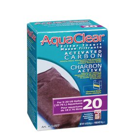 Charbon activé pour filtre AquaClear 20/Mini