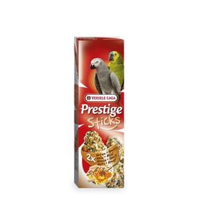 Nuts and honey treat sticks for parrots, pack of 2