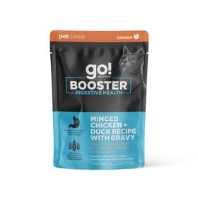 Recette au poulet et canard hachés avec sauce « Booster Digestive Health » pour chats, 71 g