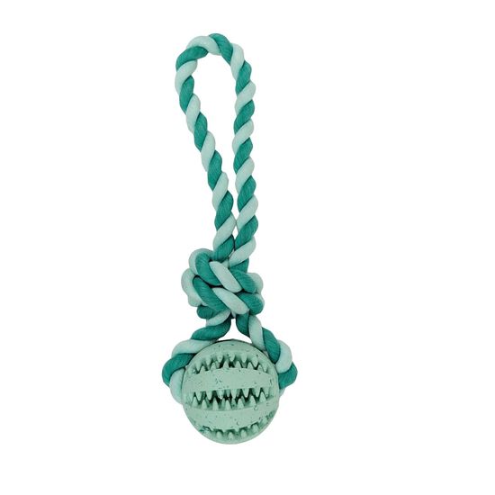 Jouet dentaire balle avec corde pour chiens Image NaN