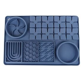 Ralentisseur &agrave; textures multiples, bleu coronet