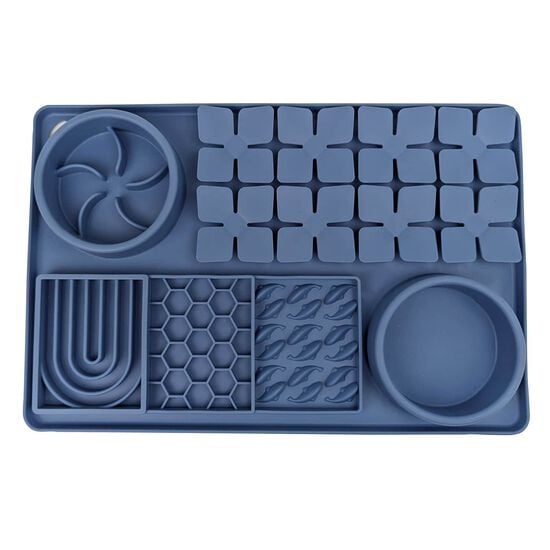 Multi Textured Slow Feeder, Coronet Blue Image NaN