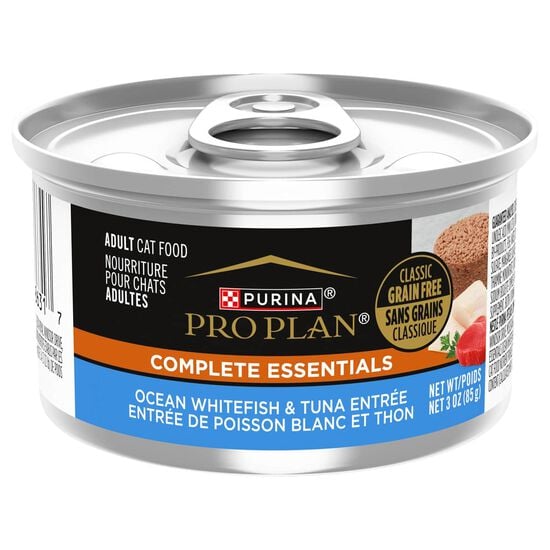Entr&eacute;e de poisson blanc et thon Complete Essentials pour chats, 85 g Image NaN
