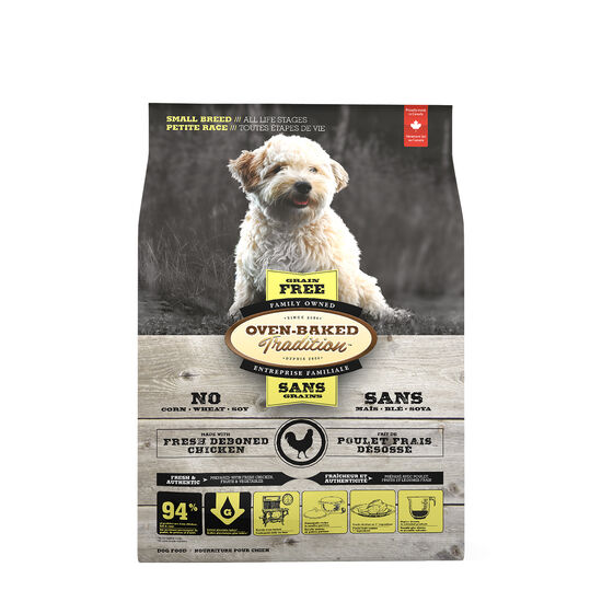 Grain free chicken dry food in small bites for adult dogs Image NaN