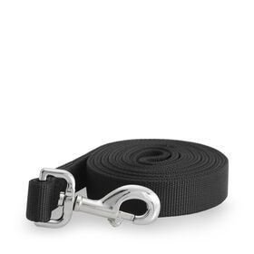 Double ply black nylon leash