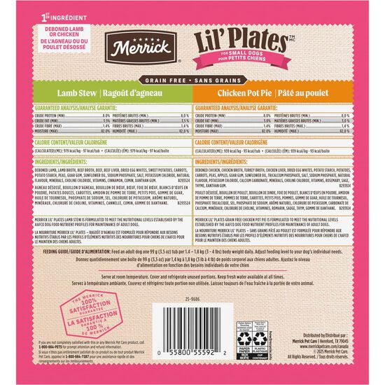 Nourriture humide emballage vari&eacute; Lil' Plates pour petits chiens Image NaN
