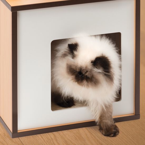 Meuble V-Box 72,5 cm pour chats, noyer Image NaN