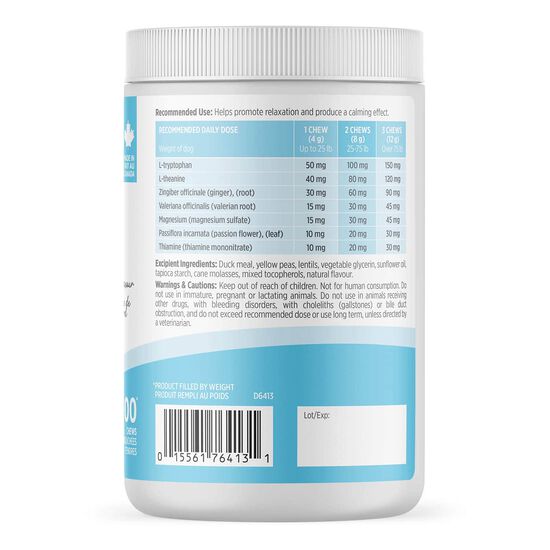 Suppl&eacute;ment calmant pour chiens,  400 g Image NaN