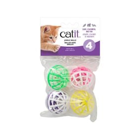Krazy Rollers jingle balls cat toy, 4 pieces