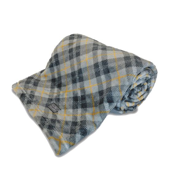 Couverture pour chiens et chats, carreaux gris et oranges Image NaN