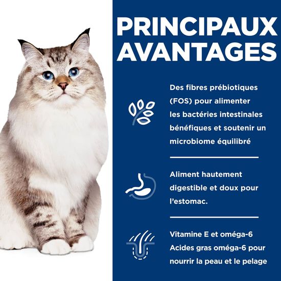 Nourriture sèche « Sensitive Stomach & Skin » recette de farine de goberge et d’orge pour chats adultes, 2,72 kg Image NaN