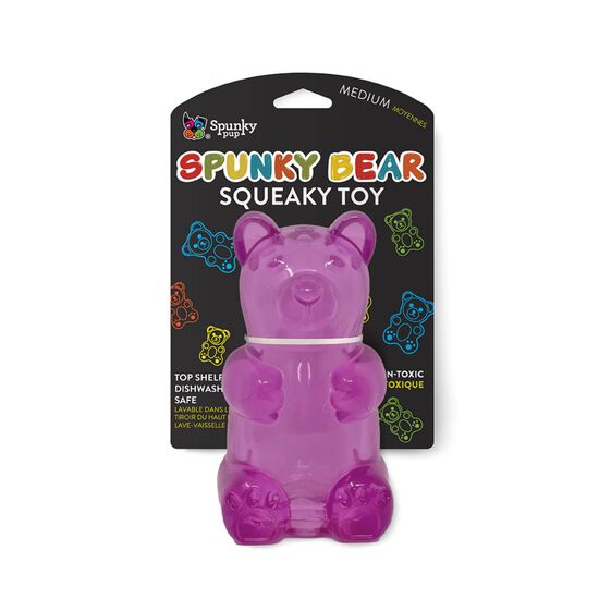 Jouet Spunky Bear couineur pour chiens, couleurs assorties Image NaN