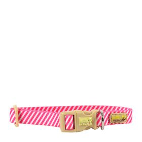 Collar for Tiny Dogs, pink stripes