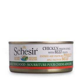 Chicken and beef wet food for dog