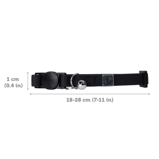 Silicone Collar for Cats, Black Image NaN