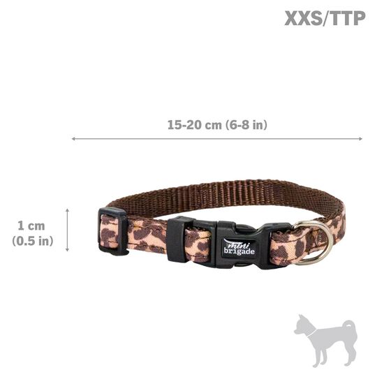 Mini Collar for Dogs, Leopard Image 2.0