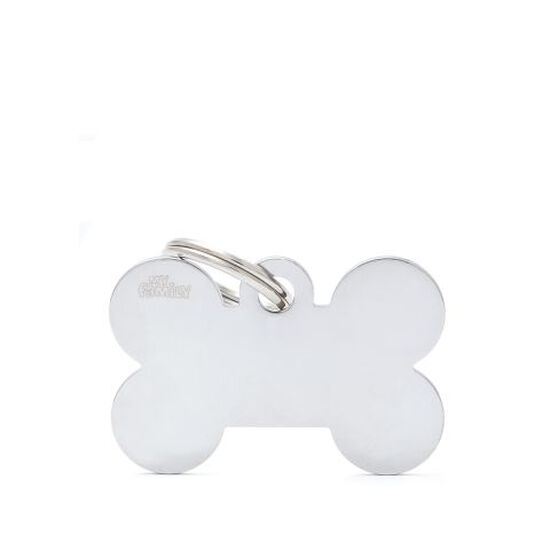 Bone Shaped Silver I.D.Tag, large Image NaN